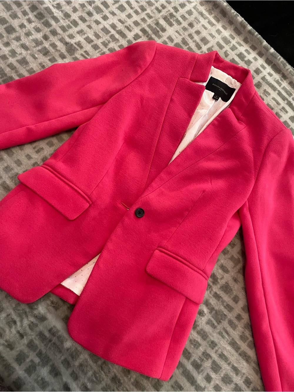 Banana Republic Hot Pink Tailored Blazer xs
